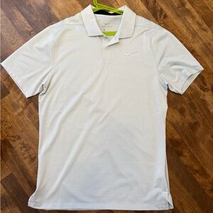Nike Dri-FIT Light Gray Golf Polo
